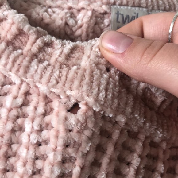 Fuzzy Pink Oversized Sweater - Picture 2 of 4